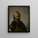 Rembrandt leende - Rembrandt van Rijn — inramlat konstverk på väggen