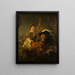 Rembrandt och Saskia i scenen av den bortkomne sonen - Rembrandt van Rijn — inramlat konstverk på väggen