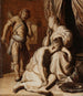 Samson och Dalila - Rembrandt van Rijn — vy av konstverket