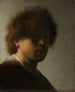 Självporträtt Rembrandt van Rijn - Rembrandt van Rijn — vy av konstverket