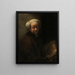 Självporträtt som aposteln Paulus - Rembrandt van Rijn — inramlat konstverk på väggen