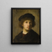 Självporträtt - Rembrandt van Rijn — inramlat konstverk på väggen