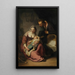 La Sainte Famille - Rembrandt van Rijn — inramlat konstverk på väggen