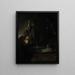 La résurrection de Lazare - Rembrandt van Rijn — inramlat konstverk på väggen