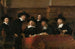 Les Syndics de la Guilde des Drapiers d'Amsterdam - Rembrandt van Rijn — vy av konstverket
