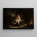 La Toilette de Bethsabée - Rembrandt van Rijn — inramlat konstverk på väggen