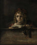 Titus vid sitt skrivbord - Rembrandt van Rijn — vy av konstverket