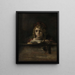 Titus vid sitt skrivbord - Rembrandt van Rijn — inramlat konstverk på väggen