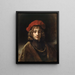 Titus, konstnären Rembrandt van Rijns son — inramlat konstverk på väggen