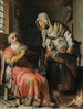 Tobie och Anna med barnet - Rembrandt van Rijn — vy av konstverket