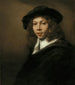 Ung man med svart basker - Rembrandt van Rijn — vy av konstverket