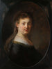 ung kvinna i fantasifull kostym - Rembrandt van Rijn — vy av konstverket