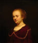 ung kvinna med ett guldkedja - Rembrandt van Rijn — vy av konstverket