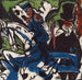 Rencontre de Schlemihl avec le petit homme gris sur la route - Ernst Ludwig Kirchner — vy av konstverket
