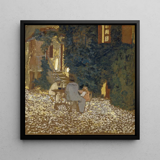 Måltid i en trädgård - Édouard Vuillard