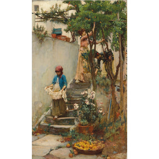 Reproduction An Orange Garden - John William Waterhouse