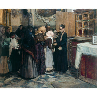 Reproduction Baiser de la relique - Joaquín Sorolla