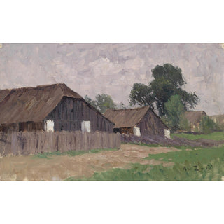 Reproduction Bauernhäuser bei Klagenfurt - Alfred Zoff
