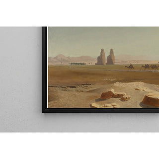 Reproduction Caravane passant près des colosses de Memnon, Thèbes - Jean-Léon Gérôme