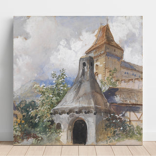 Reproduction Château et séchoirs à fruits - Marie Egner