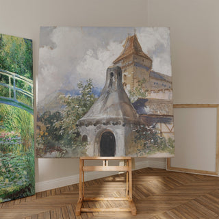 Reproduction Château et séchoirs à fruits - Marie Egner