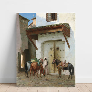 Reproduction Chevaux Tenus par un Esclave La Halte - Jean-Léon Gérôme