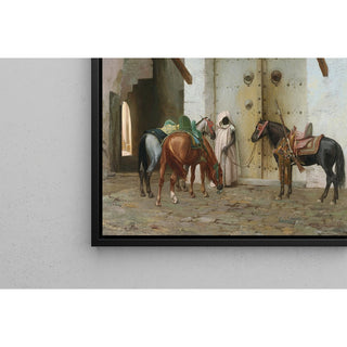 Reproduction Chevaux Tenus par un Esclave La Halte - Jean-Léon Gérôme