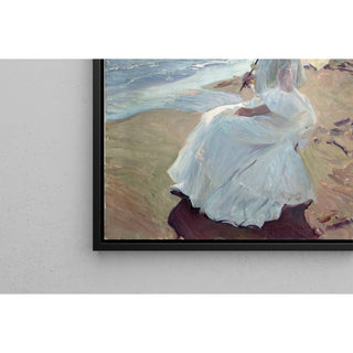 Reproduction Clotilde à la plage - Joaquín Sorolla
