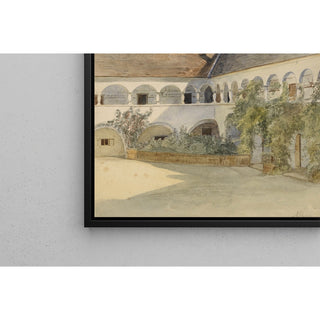 Reproduction Cour à arcades de Maria Anzbach - Marie Egner