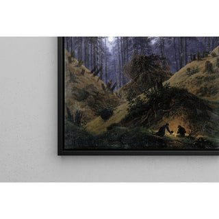 Reproduction Dans la forêt au clair de lune - Caspar David Friedrich