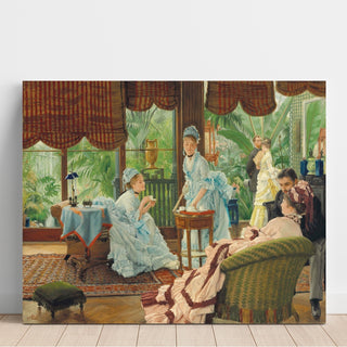 Reproduction Dans la serre Rivales - James Tissot