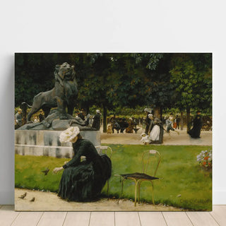 Reproduction Dans le Jardin du Luxembourg - Charles Courtney Curran