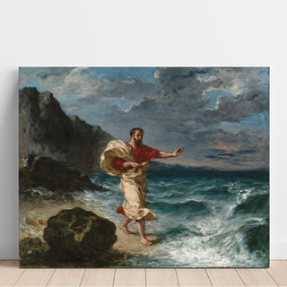 Reproduction Démosthène au bord de la mer - Eugène Delacroix
