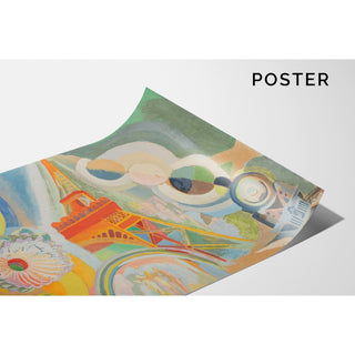 Reproduction Étude pour "Air, fer et eau" - Robert Delaunay