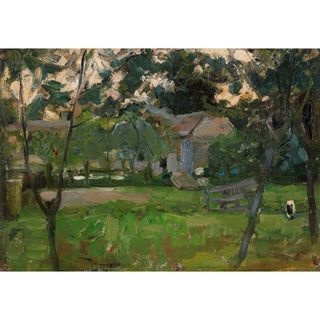 Reproduction Farmyard in Het Gooi Flanked by Saplings - Piet Mondrian