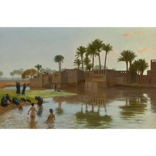 Reproduction Femmes Fellahs au Bain - Jean-Léon Gérôme