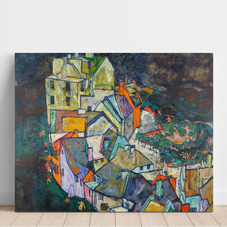 Reproduction Fin de la ville ou esquisses de portrait de Heinrich Benesch - Egon Schiele