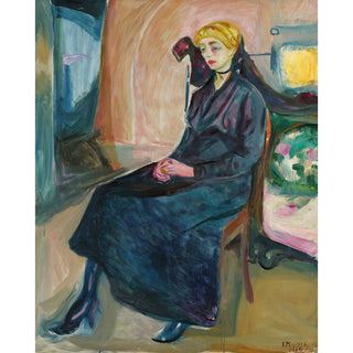 Reproduction Jeune femme assise - Edvard Munch