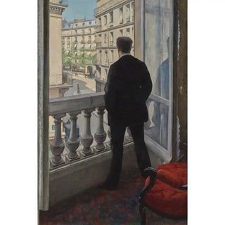 Reproduction Jeune homme à sa fenêtre - Gustave Caillebotte
