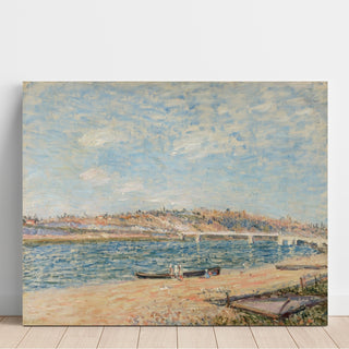 Reproduction La Berge à Saint-Mammès - Alfred Sisley