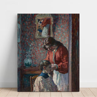 Reproduction La Coiffure Mme Lebasque Coiffant sa Fille - Henri Lebasque