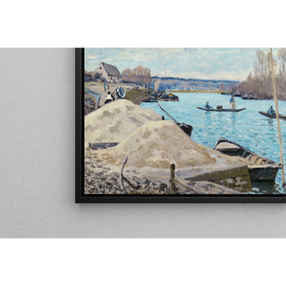 Reproduction La Seine à Port-Marly, tas de sable 1875 - Alfred Sisley