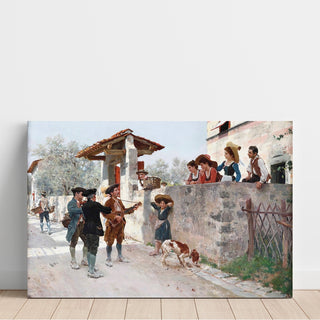Reproduction La serenata - Raffaello Sorbi