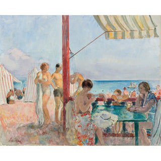 Reproduction Le Bar sur la Plage - Henri Lebasque