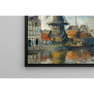 Reproduction Le Moulin à vent sur l'Onbekende Gracht, Amsterdam - Claude Monet