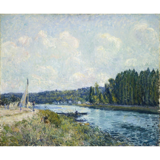 Reproduction Les rives de l'Oise - Alfred Sisley