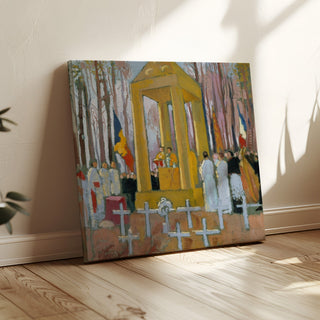 Reproduction Messe devant la tombe d'Ernest Psichari - Maurice Denis