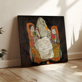 Reproduction Mutter mit Zwei Kindern III - Egon Schiele