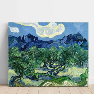 Reproduction Oliviers avec les Alpilles en arrière-plan - Vincent Van Gogh
