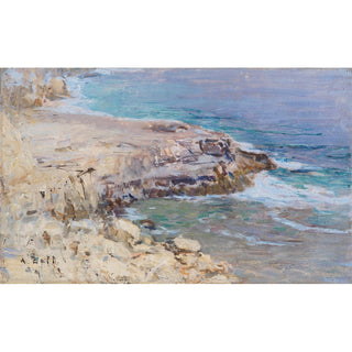 Reproduction Paysage côtier rocheux - Alfred Zoff